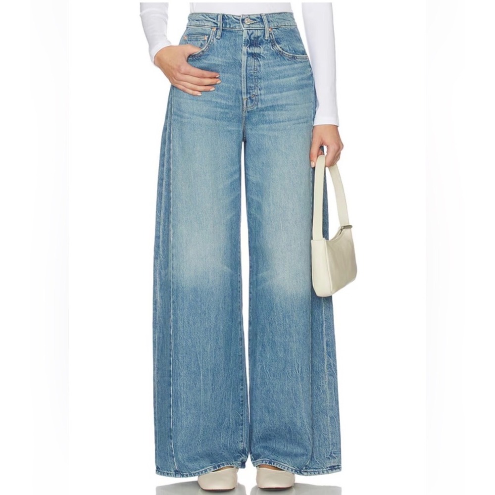 MOTHER Superior Barrel Leg 100% Cotton Lil Pipe Dream Button Sneak Jeans 27